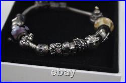 Genuine Pandora charm bracelet with charms