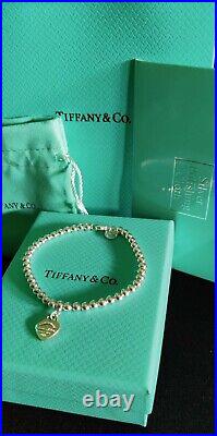 Genuine Return To Tiffany & Co Sterling Silver, Silver Mini Hearts Bracelet