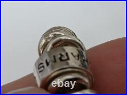 Genuine Solid Sterling Silver Charms Bracelet 53g