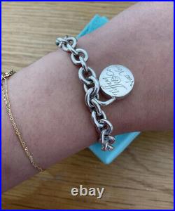 Genuine Tiffany & Co Circle New York Charm bracelet With Box And Pouch