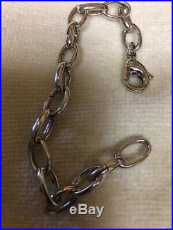 GenuineJames Avery Sterling Silver Changeable Charm Bracelet Size 7 Inches