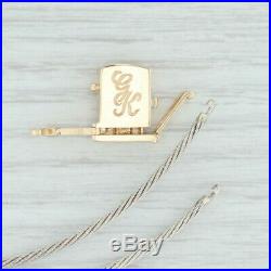 Goldman Kolber Slide Charm Bracelet 14k Gold Sterling Silver 8 Flower Clasp
