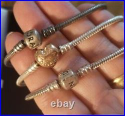 Good Lot of Authentic ALE PANDORA Sterling Silver Charms Bracelets Rings