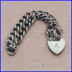 Heavy Silver Charm Bracelet (1)
