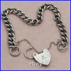 Heavy Silver Charm Bracelet (1)