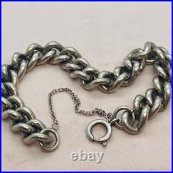 Heavy Silver Charm Bracelet (3)