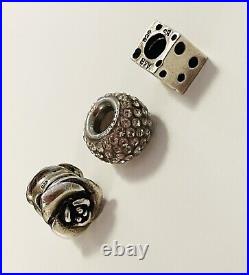 High Quality Silver 925 Amore & Baci Charm Bracelet Charms Included