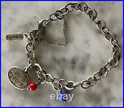 JAMES AVERY Sterling Silver Bracelet Two Bead Enhancers One Charm (35N 120W)