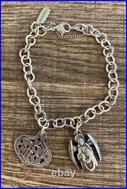 James Avery Charm Bracelet With 2 Charms- 5.75 Bracelet