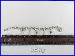 James Avery Retired Solid 925 Sterling Silver Charm Bracelet Large Chunky Big 8