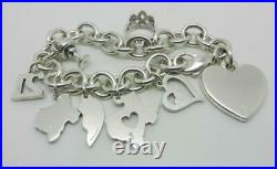 James Avery Silver Classic Cable Bracelet With Eight Avery Charms Lb-c2247