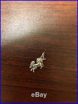 James Avery Sterlin Silver Unicorn Charm Bracelet Pendant Loop Uncut W Stamp
