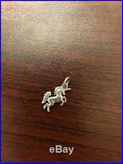 James Avery Sterlin Silver Unicorn Charm Bracelet Pendant Loop Uncut W Stamp