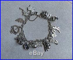 James Avery Sterling Silver. 925 Charm Bracelet 21 Charms Retired Pieces