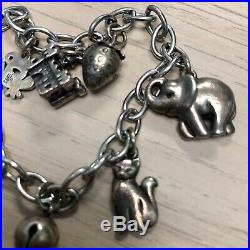 James Avery Sterling Silver Bracelet & Charms 6 Total, 4 Retired