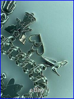 James Avery Sterling Silver Bracelet With 14 Charms