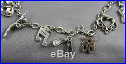 James Avery Sterling Silver Charm Bracelet 6 1/2 With Box