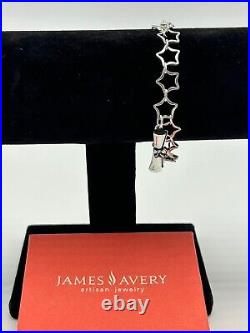 James Avery Sterling Silver Star Bracelet 7.5 w Graduation Cap & Diploma Charms James Avery Sterling Silver Star Bracelet 7.5 w Graduation Cap & Diploma Charms