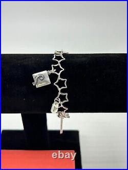 James Avery Sterling Silver Star Bracelet 7.5 w Graduation Cap & Diploma Charms James Avery Sterling Silver Star Bracelet 7.5 w Graduation Cap & Diploma Charms