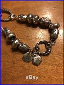 Jes MaHarry Sterling Silver Bead Charm Bracelet Up To 8 Inches Final Markdown
