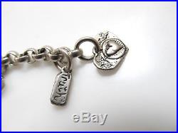 Jes Maharry Sterling Silver Charm Bracelet Be True Stand Tall Kiss Be Kind