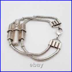 Judaica 925 Silver Bracelet Jerusalem Amulet (133)