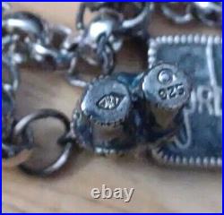 Judith Jack 5 Charm Bracelet 7 Marcasite Sterling Silver 925 Vintage Nordstrom