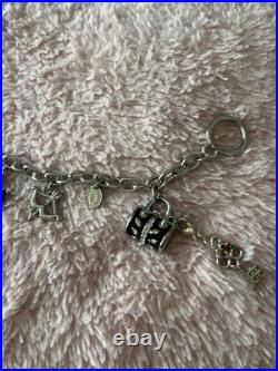 Juicy Couture Vintage Silver 5 Charm Bracelet, Y2K, VHTF, 2008, G&P Juicy, New Juicy Couture Vintage Silver 5 Charm Bracelet, Y2K, VHTF, 2008, G&P Juicy, New