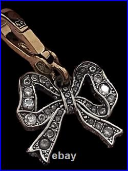 Juicy couture VINTAGE silver bow charm for bracelet necklace and box
