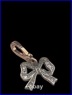 Juicy couture VINTAGE silver bow charm for bracelet necklace and box