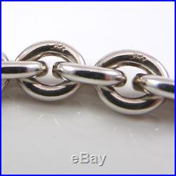 Kieselstein Cord Sterling Silver Rolo Chain Link Charm Heavy Bracelet 6.5 LDE4