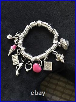 LINKS OF LONDON STERLING SILVER SWEETIE BRACELET WITH NINE CHARMS/ Gorgeous