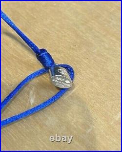 LOUIS VUITTON UNICEF NEW Lockit Lock Sterling Silver Blue Charm String Bracelet