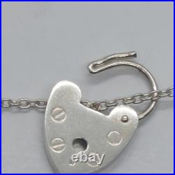 LOVELY 925 STERLING SILVER CHARM BRACELET WITH CHARMS HEAVY (75.92g) 7 INCH