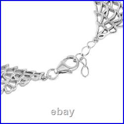 LUCY Q Silver Angel Wings Bracelet for Women Size 7.5 Inches with Lobster Clasp