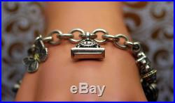 Lagos Multi Charm Bracelet 925 Sterling Silver 18k Gold