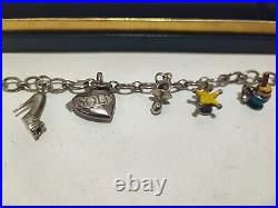 Links Of London Charm Bracelet With 8 Charms 37g Sterling Silver