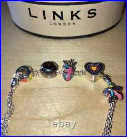 Links of London 2012 Olympic Charm Bracelet 20cm BNWT RARE