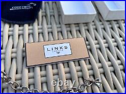 Links of London CONCORDE British Airways Sterling Silver Charm Bracelet RARE