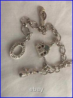 Links of London Charm Bracelet -Sterling Silver 925 Beautiful Charms
