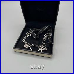 Links of London Silver T-Bar Bracelet with Two Charms with Box