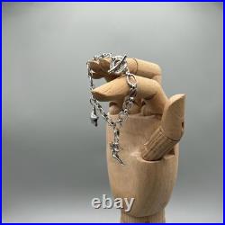 Links of London Silver T-Bar Bracelet with Two Charms with Box