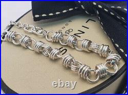 Links of London XS sweetie ring sterling silver chain charm bracelet