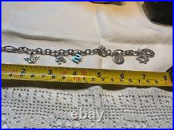 Links of london sterling silver charm bracelet &charms