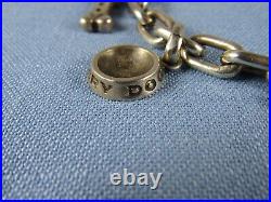 Lisa Green FineArf sterling silver dog charm toggle bracelet FAC hand crafted