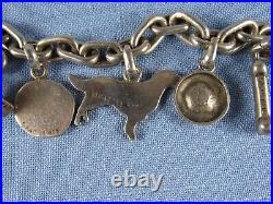 Lisa Green FineArf sterling silver dog charm toggle bracelet FAC hand crafted