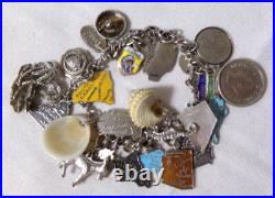 Loaded Sterling Silver Charm Bracelet 25 Charms Loaded Sterling Silver Charm Bracelet 25 Charms