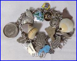 Loaded Sterling Silver Charm Bracelet 25 Charms Loaded Sterling Silver Charm Bracelet 25 Charms