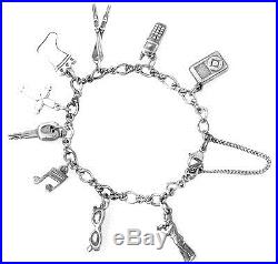 Loaded With Rare Charms Sterling Silver James Avery Charm Bracelet 7