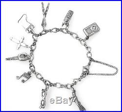 Loaded With Rare Charms Sterling Silver James Avery Charm Bracelet 7